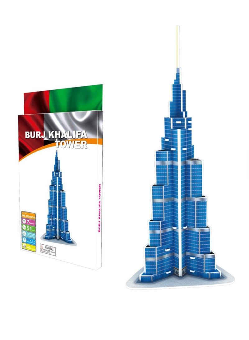 World Famous Building Puzzle Dubai Tower Children's Toy - Image 1